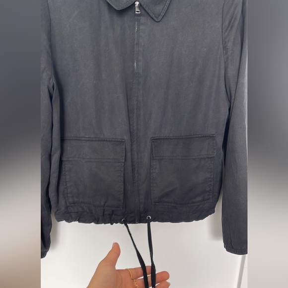 RW & Co lyocell black bomber jacket M - Picture 4 of 5